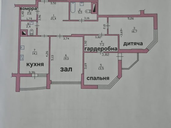 3-кімнатна квартира в ЖК «Зелений квартал» Бровари