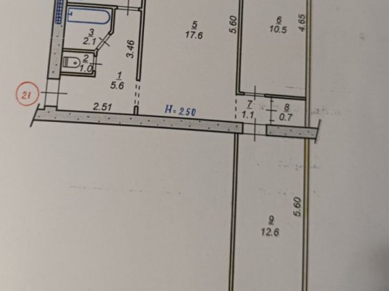 Продається 3 кімнатна квартира на Восході .