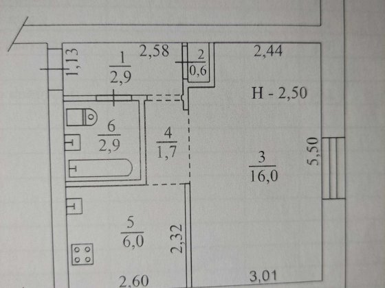 1 кімнатна квартира.Реальному покупцю торг