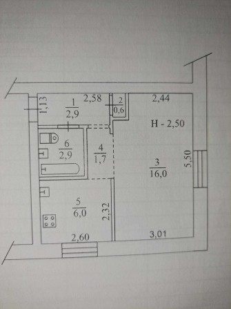 1 кімнатна квартира.Реальному покупцю торг - фото 1