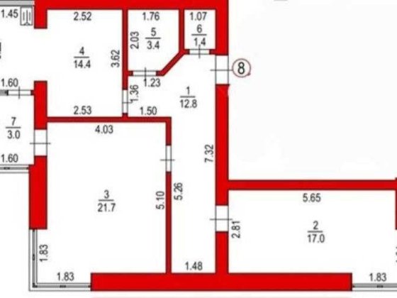 Двокімнатна квартира в зданому будинку Луцк