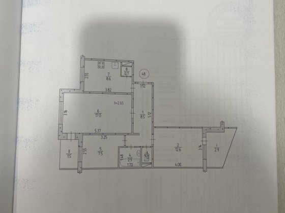 Продам 3-х кімнатну квартиру.Югок.Завжди є світло!