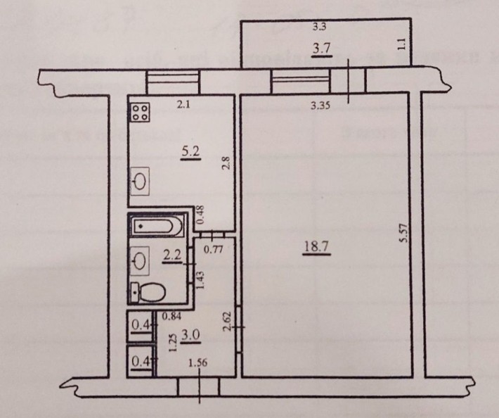 ПІД КОМЕРЦІЮ 1 кім.квартира вул.Молоді з балконом 1 поверх - фото 1