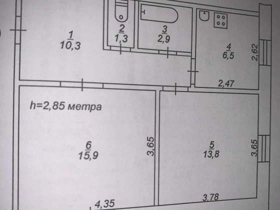 Продам 2-х кімнатну квартиру на зуп.Рокувата Кривой Рог