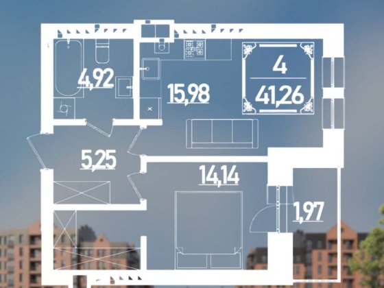 1-кімнатна квартира в новому ЖК Брюгге!!!по супер ціні! Рівне