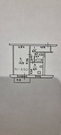 Продам 1 комнатную квартиру  Ингулец.е - фото 1