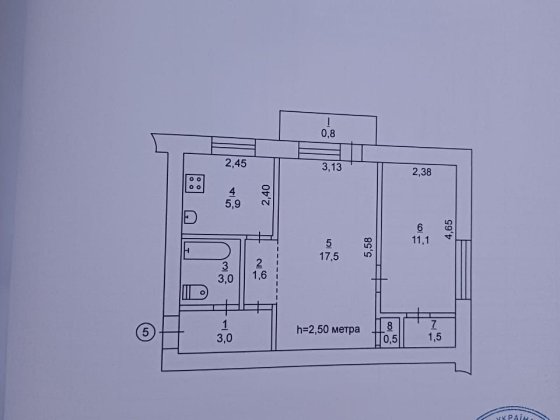 Квартира 2х комната Кривой Рог