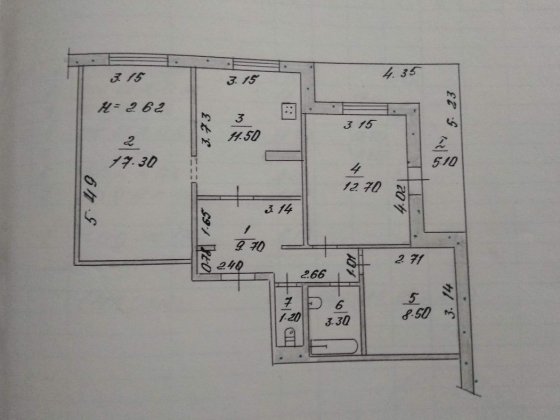 Продам 3-х комнатную квартиру на Гданцевке Кривой Рог