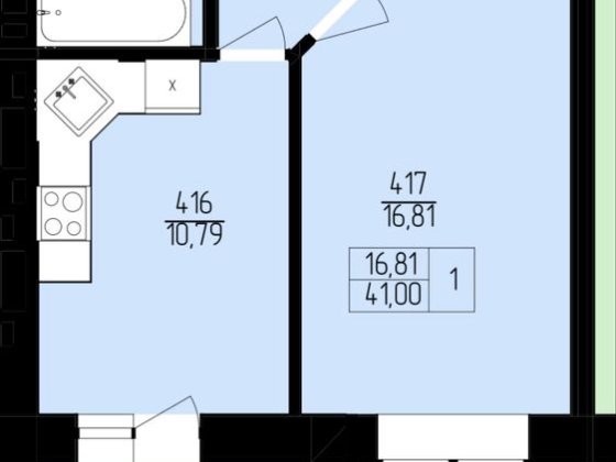 Однокімнатна квартира в новобудові з розтермінуванням Ровно