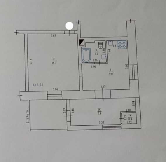 Продаж 1 кімнатної квартири, індивідуальне опалення. Центр - фото 1