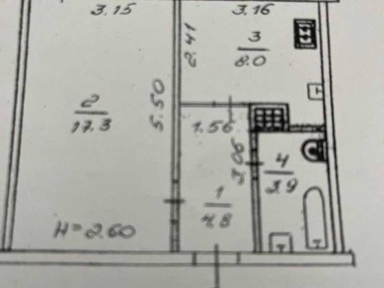 Продаж однокімнатної квартири, район Ювілейний Рівне