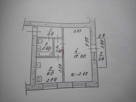 продам однокомнатную квартиру Кривий Ріг