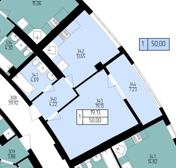 Однокімнатна квартира з розтермінуванням - фото 1