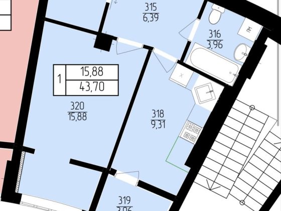 Однокімнатна квартира з розтермінуванням Ровно