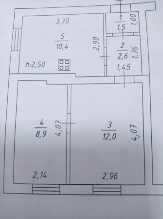Продаж 2х кімнатної  2 й поверх з автономним оп. ЦЕГЛА - фото 1