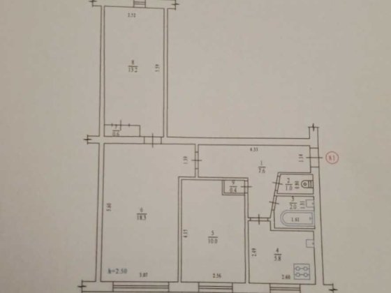Продаж 3к квартири, район Мотель Полтава