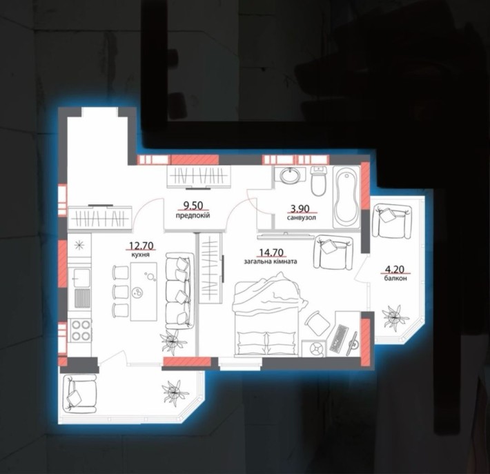 Продам світлу квартиру з двома балконами - фото 1