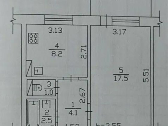 1 кімн.квартира покращеного планування Полтава