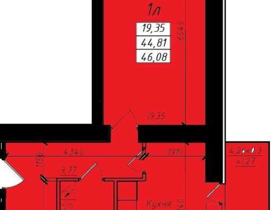 Сади 2 , найкраща 1к в новобудові 46м2  вул.Джохара Дудаєва 3 Полтава