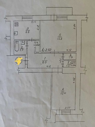 Продаж 2 кім квартири 52 м2 6/9 пов вул. Європейська №17425 - фото 1