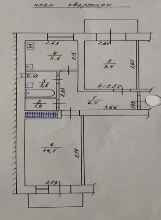 Продаж 2 кім квартири 4/5 пов Розділ. кімнати Центр №7891 - фото 1