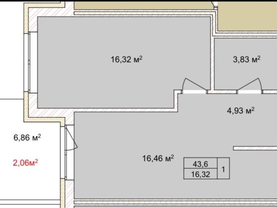 Продаж 1,5 кімнатної квартири з можливістю розтермінування на 4роки Ужгород