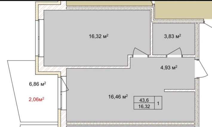 Продаж 1,5 кімнатної квартири з можливістю розтермінування на 4роки - фото 1