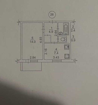 1-кімнатна квартира з ідеальним ремонтом вул.Милославська 23А - фото 1