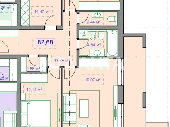 3 кім новоб, 83 кв м, РОЗТЕРМІНУВАННЯ! Чернівці