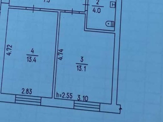 1-кім кв ПЗР р-н авторинку. Цегла. 37,8м2 Черкассы