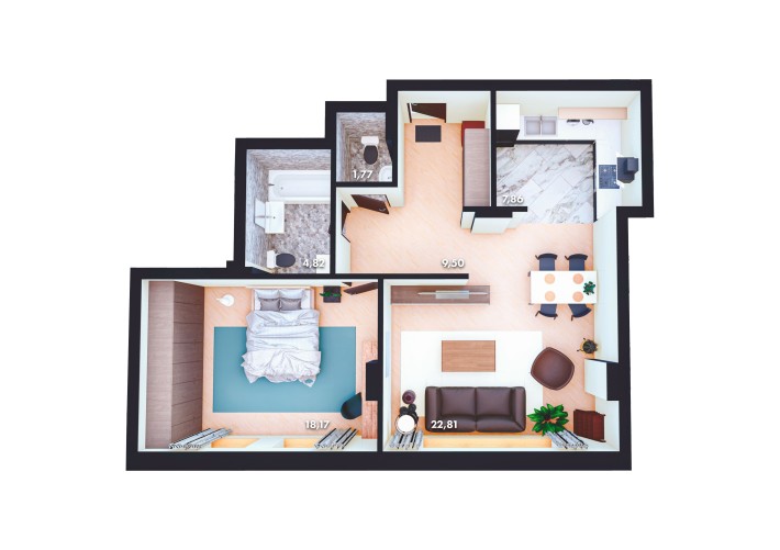 СМ 2 х новобудова самому центрі Чернівців на вул. Шептицького 7 - фото 1