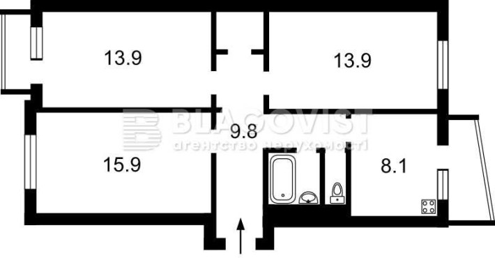 Продаж 3К квартири Дніпровський район - фото 1