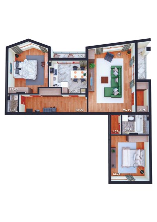 СМ 3-х елітна новобудова в центрі м. Чернівці ОК Шептицького 7. - фото 1