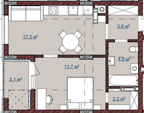 ВІД ЗАБУДОВНИКА ЖК TERRA M, 850$ кв.м. пров. Парковий _розтермінування - фото 1