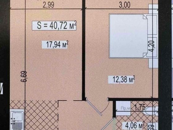 1-кімнатна квартира в Новому районі !!! Ужгород