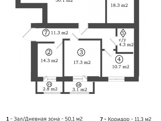 Продам 4х комнатную квартиру 141,7 м2. «Красный камень», Район АТБ Дніпро