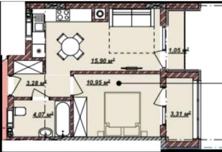 Продам 1,5 кім на 2 пов в новобудові з газом - фото 1