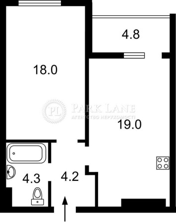 Квартира 1к Коновальця Євгена, буд.№30, Maxima Residence Печерськ - фото 1