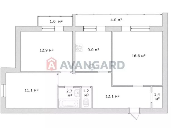Продам 3 кімнатну квартиру на Тополі цегляний будинок Днепр