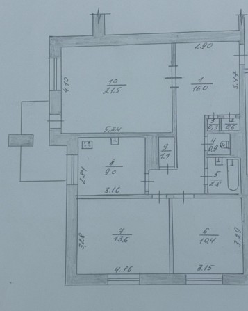 Продається 3х кімнатна квартира з гарним плануванням. - фото 1