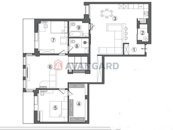 Простора квартира на Солом'янці Киев
