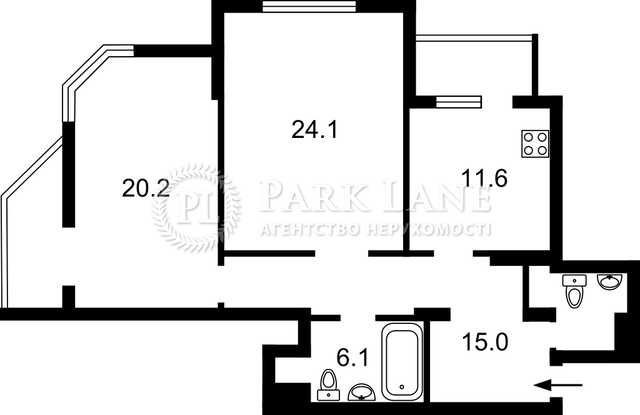 Перемишльська 2г Паркова Вежа Велика 2К кв-ра Паркінг підземний - фото 1