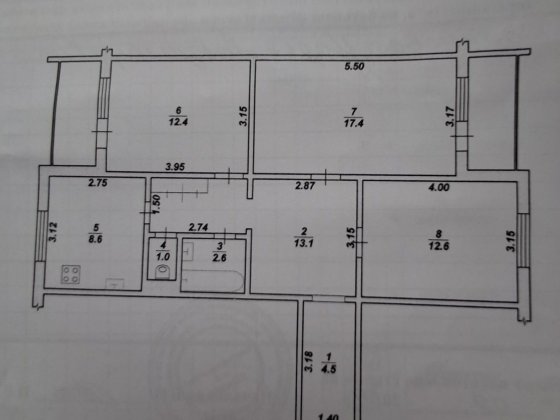 3 кімнатна квартира , ремонт капітальний 2025 року Житомир