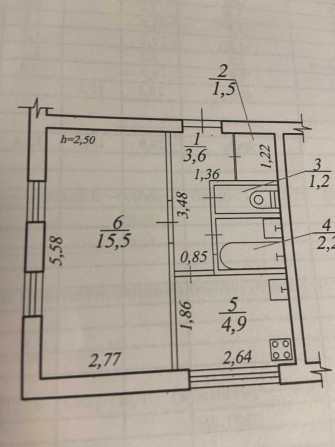 Продам 1 к.квартира на 12 квартале - фото 1