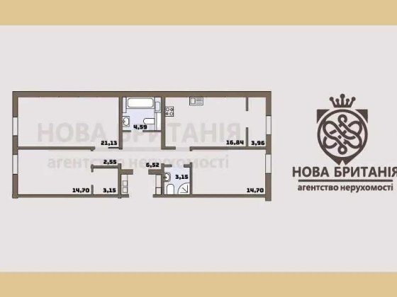 ТЕРМІНОВО Продаж 3к квартира 94 м² ЖК Нова Англія, будинок Ноттінгем Киев