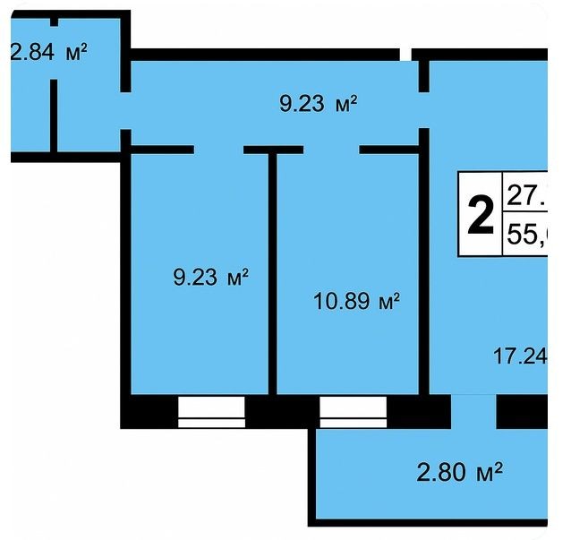 Новобудова, продаж 2-х кімнатної квартири - фото 1