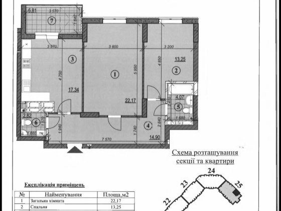 2-кімнатна квартира ЖК Русанівська Гавань Киев