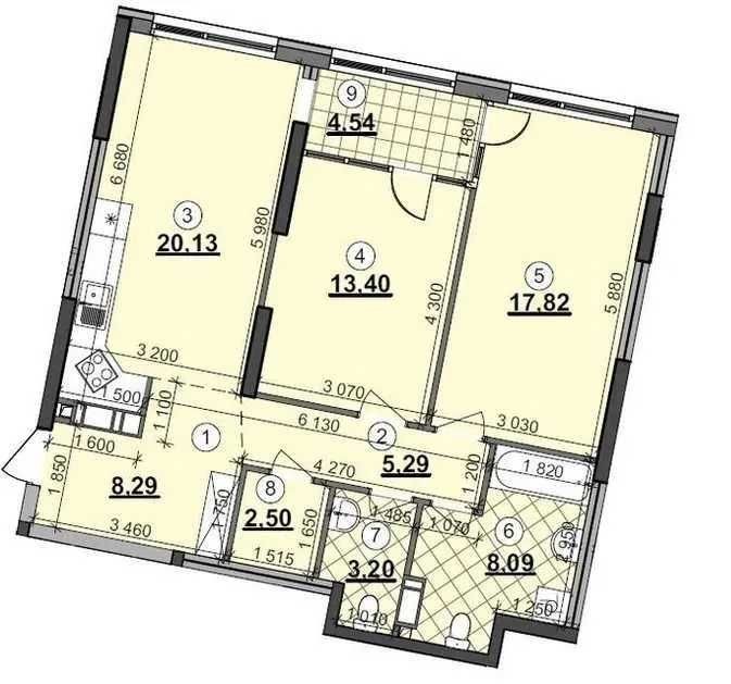 Продаж 2с7 ЖК Great Грейт 2-х кім. 84м2 Дарницкий м. Осокорки Позняки - фото 1