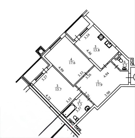2-кімнатна квартира Мстислава Скрипника 40 - фото 2