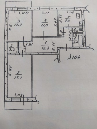 Продам 3-х комнатную квартиру - фото 1